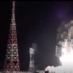 Un cohete ruso descontrolado entra en la atmósfera