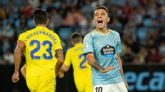 Iago Aspas, delantero del Celta, durante el partido entre el conjunto vigués y el Cádiz disputado en Balaídos.