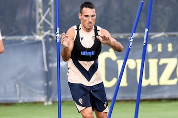 Fede San Emeterio en un entrenamiento semanal en la Ciudad Deportiva.