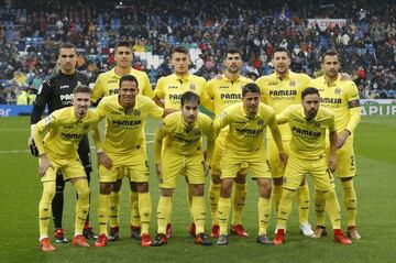 El once inicial del Villarreal. 