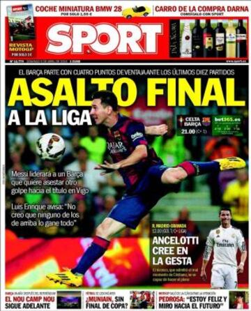 Portadas de la prensa deportiva