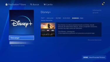Cómo descargar Disney+ en PS4 y Xbox One