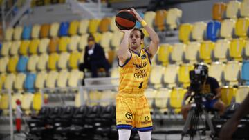 Frankie Ferrari, durante un partido con el Herbalife Gran Canaria.