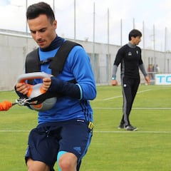 Álvaro García y Kecojevic entrenaron con total normalidad