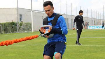 ?lvaro Garc¨ªa y Kecojevic entrenaron con total normalidad