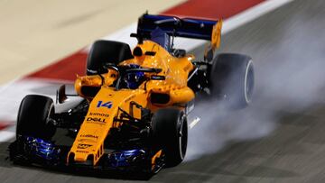 Fernando Alonso en Bahréin.