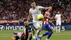 Jovic, en la &uacute;nica ocasi&oacute;n que tuvo en el derbi.