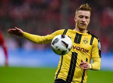 Marco Reus in action during the DFB Pokal semi-final against Bayern Munich last year.