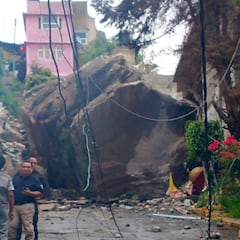 Un muerto, un herido y 10 desaparecidos tras el desgajamiento del Cerro del Chiquihuite