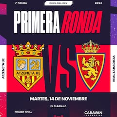 El Atzeneta-Zaragoza se disputará el martes 14 de noviembre