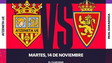 El Atzeneta-Zaragoza se disputará el martes 14 de noviembre