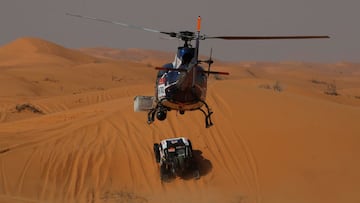 Rallying - Dakar Rally - Stage 6 - Al Qaisumah to Ha&#039;il - Riyadh, Saudi Arabia - January 8, 2021  South Racing Can-Am&#039;s Francisco Lopez Contardo and Co-Driver Juan Pablo Latrach Vinagre in action during stage 6  REUTERS/Hamad I Mohammed