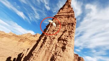 Salto al vacío desde los rascacielos naturales del desierto del Moab