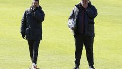 El Atleti se entrenó al completo pensando en el Valencia