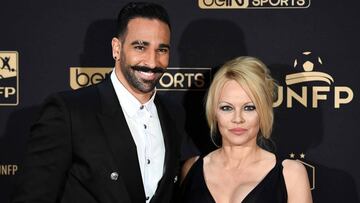 Pamela Anderson y Adil Rami en la Gala UNFP del 16 de mayo del 2019.