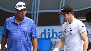 Andy Murra, con Ivan Lendl en Melbourne.