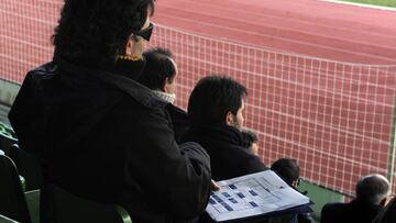Ojeadores en un entrenamiento de la Selección Sub-16, en una imagen de archivo.