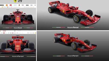Arriba, el Ferrari SF1000 de la temporada 2020. Abajo, el Ferrari SF90 de 2019.