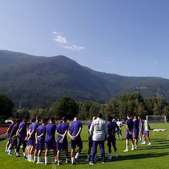 El Atlético de Madrid se estrenó en Brunico a 22 grados