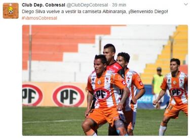 Diego Silva retorna a Cobresal