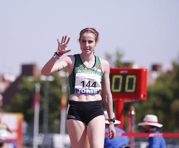 Campeonato de Espa?a de Atletismo que se est¨¢ disputando en el estadio Juan de la Cierva en Getafe.
