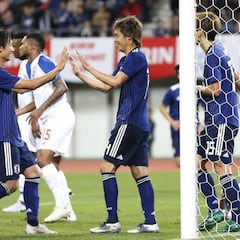 Japón golea 3-0 a Panamá en partido amistoso