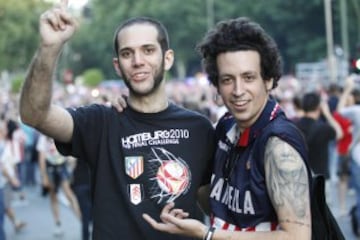 La celebración en la plaza de Neptuno