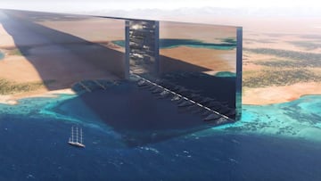 Proyecto de Neom City, la ciudad artificial que Arabia Saudí tiene planificada para 2026 y costará 500.000 millones de euros.
