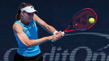 Elena Rybakina, contra Aryna Sabalenka en el Cincinnati Open.