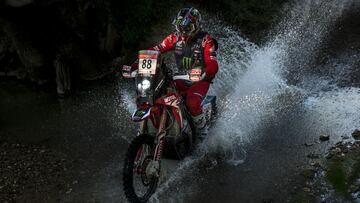 Barreda con la Honda en Andaluc&iacute;a.