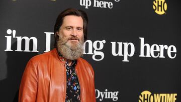 Jim Carrey en el prestreno de "I'm Dying Up Here" en Los Ángeles, California