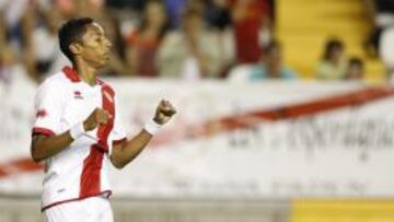 Mojica, jugador del Rayo Vallecano.