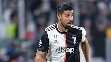 Sami Khedira en un partido de la Champions League