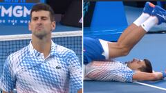 60′′ de puro Djokovic: lesionado, salvó el tercer set point en contra e hizo magia