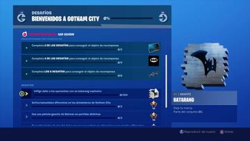 Fortnite Battle Royale - Temporada X: desaf&iacute;os de Bienvenidos a Gotham City