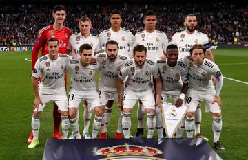 Equipo del Real Madrid.