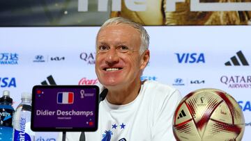France coach Didier Deschamps during the press conference REUTERS/Gareth Bumstead