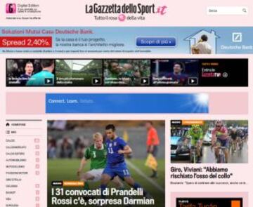 Portadas de la prensa extranjera