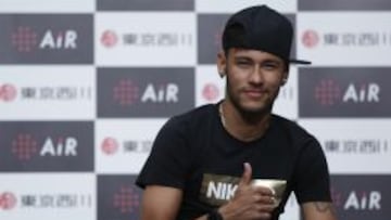 Neymar, durante un evento en Japón al poco de fichar por el Barcelona
