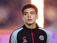 Gilberto Mora of Tijuana during the quarter-final second match between Tigres UANL and Tijuana as part of the Liga BBVA MX, Torneo Apertura 2025 at Universitario Stadium, on November 29, 2025 in Monterrey, Nuevo Leon, Mexico.