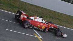 Vettel, con el ultrablando el martes en Montmel&oacute;.