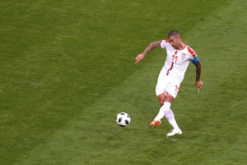 Costa Rica 0-1 Serbia | Aleksandar Kolarov lanzó un libre directo que fue imposible para Keylor Navas. 