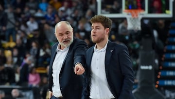 Pablo Laso con Nacho Juan.