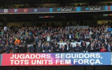Palco. Josep María Bartomeu y Alfonso García.
