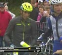 Contador, otra vez implicado en una caída en el Tour