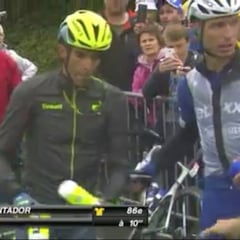 Contador, otra vez implicado en una caída en el Tour