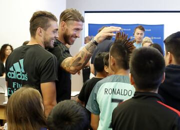 Ramos, Marcelo, Modric y Kovacic disfrutaron con los niños en un acto publicitario en USA