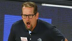 Nick Nurse, entrenador de Toronto Raptors.