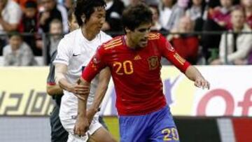 <b>EN ACCIÓN. </b>Javi Martínez, ayer en el partido ante Corea.