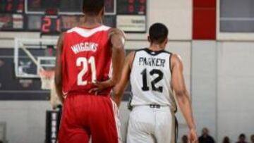 Andrew Wiggins y Jabari Parker en Las Vegas.